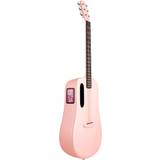 Rosa Akustiska gitarrer Lava Music Me 4 Carbon Fiber 36" Acoustic-Electric Guitar With Airflow Bag Pink
