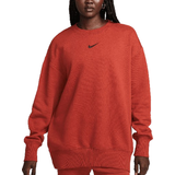 Nike Sportswear Phoenix Fleece Women's Oversized Round Neck Sweatshirt - Rugged Orange/Black