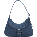 Silfen Studio Thea Buckle Shoulder Bag - Dark Blue