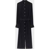 Paul Smith Klänningar Paul Smith PS Women's Black Silk-Blend Shirt Maxi Dress