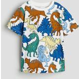 H&M Kid's Printed T-shirt - White/Dinosaurs (1216652004)