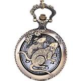 Plexi Fickur AAKG Vintage Hollow Zodiac Necklace Pocket Watch