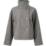 Gina Tricot Ytterkläder Gina Tricot Short Felt Jacket - Grey Melange