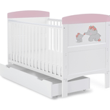 OBaby Grace Inspire Cot Bed Underdrawer Me & Mini Me Elephants 78x144cm