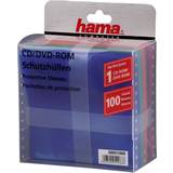 Hama Optisk lagring Hama CD-/DVD-Schutzhüllen 100, Farbig, Optische Medien Zubehör
