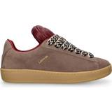 Lanvin Skor Lanvin Taupe & Burgundy Future Edition Hyper Curb Sneakers TAUPE/RED IT
