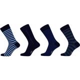 JBS Kläder JBS 4-pack Cotton Socks Black/Blue 40/47 * Kampanj *