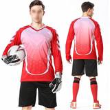 Långärmad Matchtröjor Breathable Soccer Jersey With Thickened Sponge Pad