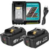 Volt1799 DC18RC Charger + BL1850 5.0Ah Lithium Ion Battery 2-pack