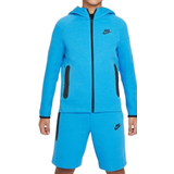 XS Barnkläder Nike Youth Sportswear Tech Fleece Full Zip Hoodie - Light Photo Blue/Black/Black