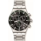 Swatch Analog - Herr - Kronografer Armbandsur Swatch Dark Green Irony (YVS506G)