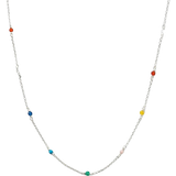 Agat Halsband Syster P Santa Monica Necklace - Silver/Multicolour