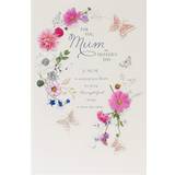 Blommiga Grattiskort & Inbjudningskort UK Greetings Cards & Invitations Embossed Floral Mother's Day Card