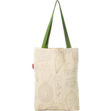 Bonamaison Printed Tote Bag - Beige
