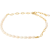 Justerbar storlek Fotlänkar Pernille Corydon Seaside Anklet - Gold/Pearls
