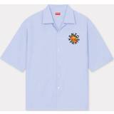 Kenzo Oxfordskjortor Kläder Kenzo Orange' Hawaiian Shirt Sky Blue Mens