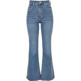 Urban Classics Dam Jeans Urban Classics Women's High Waist Flared Jeans - Washed Denim