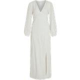 Vita Klänningar Vila Maxiklänning L/S Maxi Dress