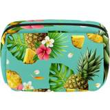 Turkosa Necessärer & Sminkväskor Pineapple Comosus Flower Trendy Travel Makeup Bag - Multicolour