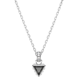 Svart Smycken Swarovski Stilla Pendant Necklace - Silver/Black/Transparent