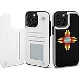 Mobilfodral SONGTING Zia Sun – Zia Pueblo – New Mexico flipfodral kompatibelt med iPhone 15 Pro Max söt plånbok fodral telefon skyddande fodral med korthållare