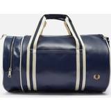 Fred Perry Classic Coated Canvas Barrel Bag Blue