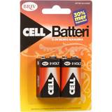 9V (6LR61) - Batterier Batterier & Laddbart Briv 6LR61 2-pack