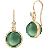 Turmalin Örhängen Julie Sandlau Prime Earrings - Gold/Tourmaline/Transparent