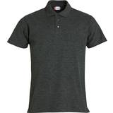 Bomull Pikétröjor Clique Basic Polo Shirt M - Antracit Melange