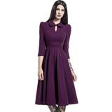 Lila - Sammet Kläder H&R London Glamorous Velvet Tea Dress Medium-length dress lilac