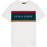 Lyle & Scott Barnkläder Lyle & Scott Kids Volley Stripe T-shirt in Chalk 9/10 Y