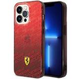 Ferrari Silikoner Mobilfodral Ferrari iPhone 14 Pro Max Deksel Gradient Scuderia Rød