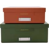 House Doctor Förvaringslådor House Doctor Storage boxes, Keep Green/Orange Förvaringslåda