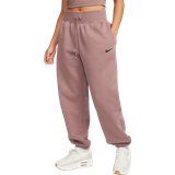 4 - Dam Byxor & Shorts Nike Women's Sportswear Phoenix Fleece Oversized Sweatpants - Smokey Mauve/Black