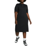 Midiklänningar - Nylon Nike Sportswear Essential Women's Midi Dres Plus Size - Black/White