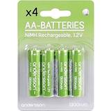 Andersson NiMH Batterier & Laddbart Andersson AA HR06 Rechargeable 1300mAh 4-pack