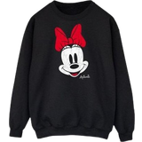 Disney Minnie Mouse Distressed Face Sweatshirt - Black