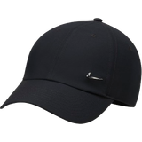 Dam - L Kepsar Nike Dri-FIT Club Unstructured Metal Swoosh Cap - Black/Metallic Silver