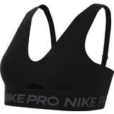 Nike Herr BH:ar Nike Pro Indy Plunge Women's Medium-Support Padded Sports Bra - Black/Anthracite/White