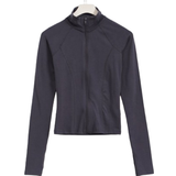 Modal Ytterkläder Gina Tricot Soft Touch Zip Jacket - Stone
