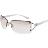 Sportiga - Stål Solglasögon Shein Y2K 1 Piece Sunglasses Metallic Sporty