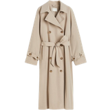 H&M Dam Kappor & Rockar H&M Double-Breasted Trench Coat - Beige
