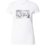 Batik - Dam Överdelar Armani Exchange Sequin Logo T-shirt - White