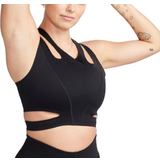 Cut-Out - Jeansjackor Kläder Nike FutureMove Women's Light Support Non Padded Strappy Sports Bra - Black/Clear