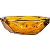 Bruna Skålar BigBuy Home Recycled Glass Centerpiece Amber recycled Bowl