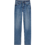 H&M Dam Jeans H&M Slim Straight High Jeans - Denim Blue