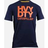 Caterpillar Kläder Caterpillar Trademark Logo Heavy Duty T-Shirt Navy