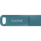 SanDisk 64 GB Minneskort & USB-minnen SanDisk Ultra Dual Drive Go Marinblå 64GB USB-minne