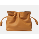 Axelrem - Mocka Väskor Loewe Flamenco Mini Leather Clutch Bag - Warm Desert