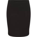 Jersey Kjolar Pieces Naya Pencil Skirt - Black